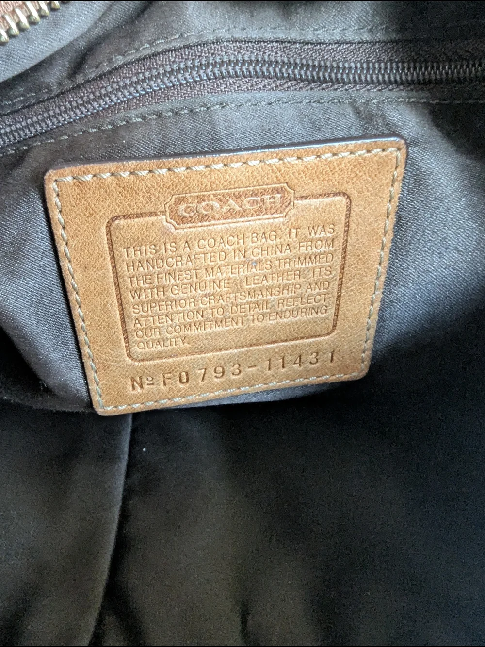 VINTAGE Coach BleeckerSignature Signature Canvas Hobo Handbag
